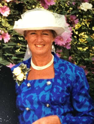 Sylvia at Nick & Sarah’s wedding in 1994