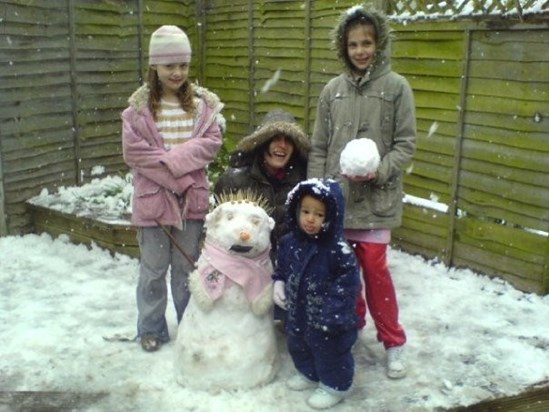 Morgan, mum, Paige & Nicole, winter 2008