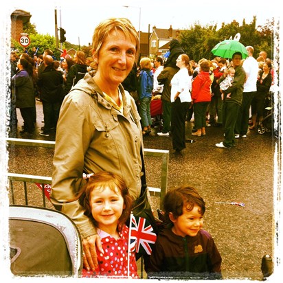 With Myla & Cooper for Olympic Torch - 2012