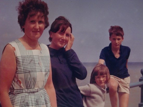 At the seaside with Mum, Steve & Pauline