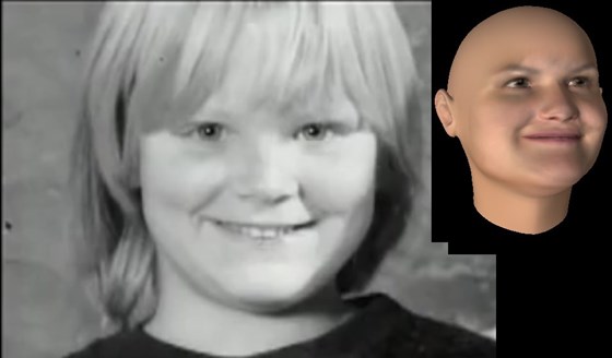 Alicia May O'Reilly. Childhood Photo. And an age progressed photo of Alicia May O'Reilly