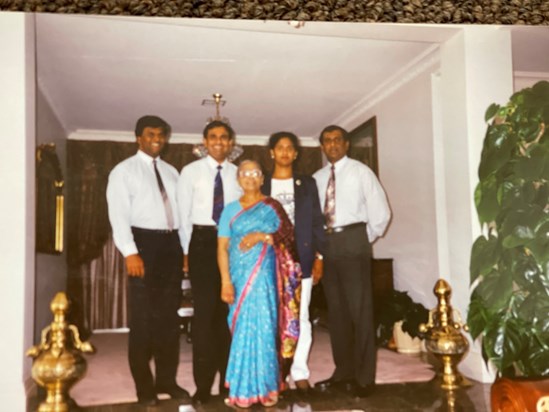 Amma With her Boys 