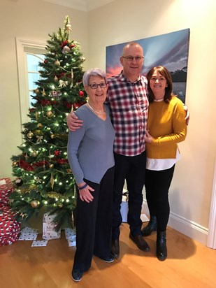 Judy, Tim & Karen at Christmas 2019. Happy times!