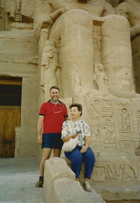 Bob and MaryLou at Abu Simbel, Egypt, 1988