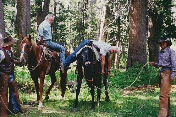 Horseback Trip, High Sierras, CA, Couldn't get comfortable.