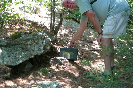 First geocach discovery was on Lantern Hill, CT