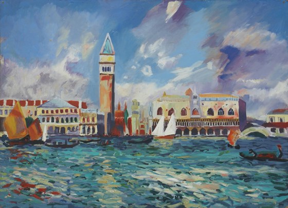 St Marks Square Venice - Lorna the artist