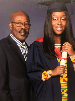 Dad and Davinah's graduation