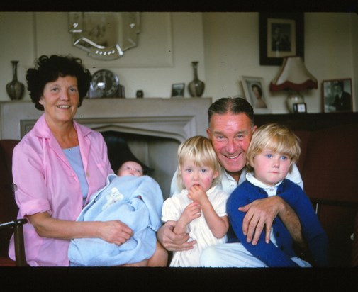 Ivy, Frank and grandchildren, 1966