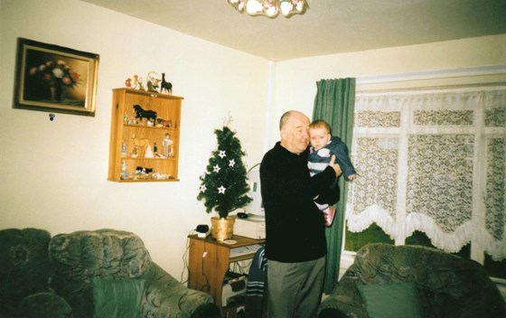 Ellie with her Granddad