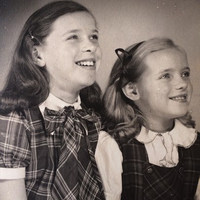 June and Nancy, her sister