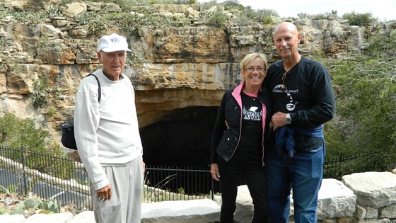 Visit to Carlsbad Cave in 2012 with brother-in-law and Bruce
