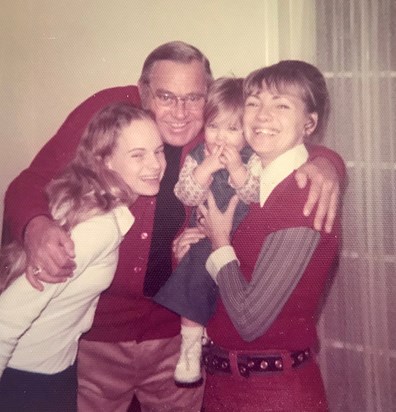 June with her father, "Grif" and her daughters