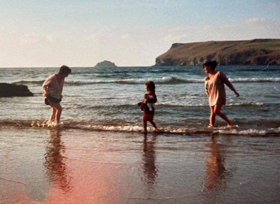 On holiday with us in Polzeath when the kids were younger. 