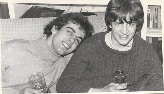 Andrew and Jon - New Year 1981