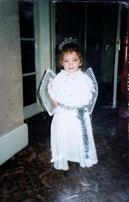 21 years ago today you were an angel at Nursery. Today you are our true angel xx
