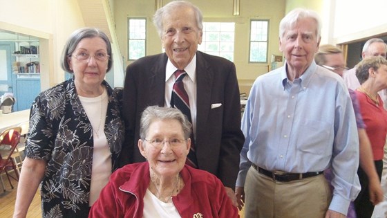 Harriet & Howard Dearborn with Anne & PAul at Zion church