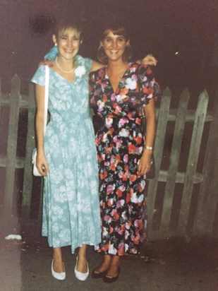 At friends wedding in 1989