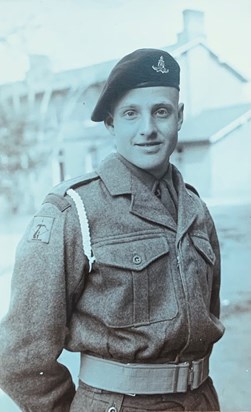 john in his British Army uniform