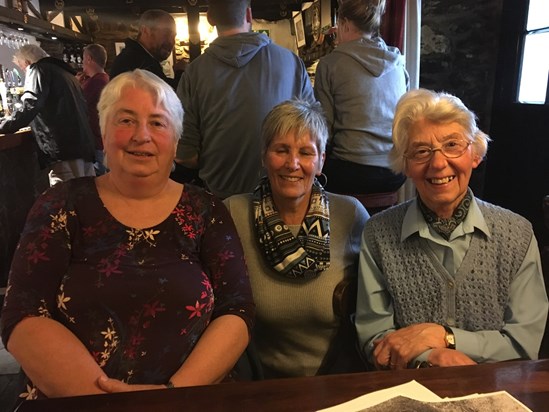 Margaret, Janet and second cousin Susan 2017