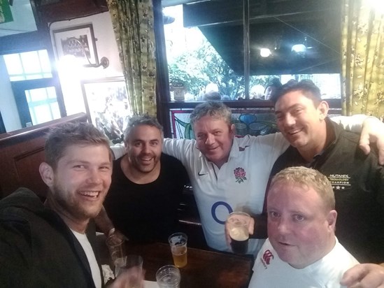 Rugby Nov 24th 2018 At the Sun Inn Pub in Richmond (pre drinks before the Eng V Aus game).