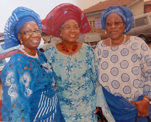 Grandma Adeniyi with Mrs Okanla and friend