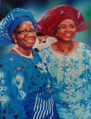 Grandma Adeniyi with Grandma Okanla