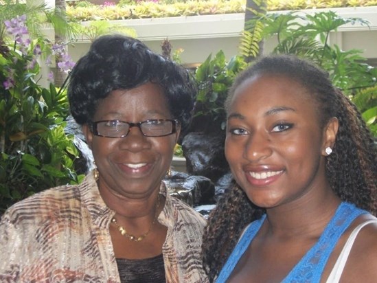 Grandma & Kemi ( Grandaughter)