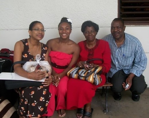 Bernice, Kemi, Grandma and Steve