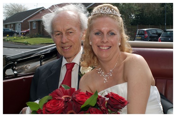 The best day of my life - my lovely Dad giving me away on my wedding day, 24 April 2010