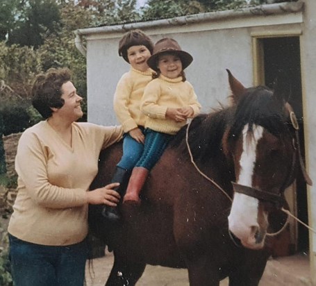 Brenda and children