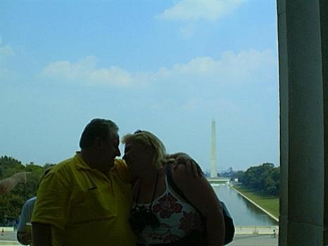 Washington Monument   behind us