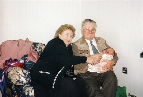 Roy and Joyce with Ella.