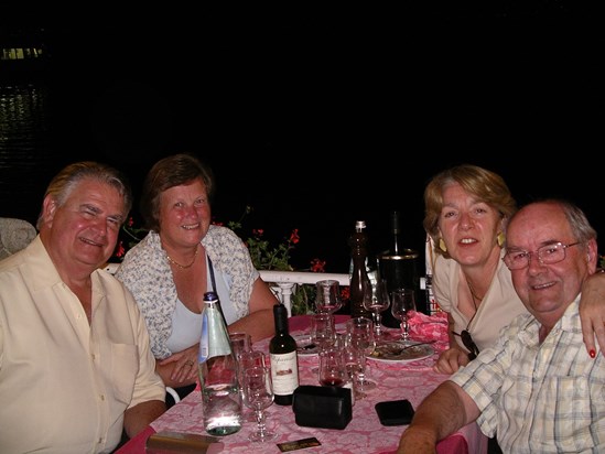 Dinner in Bellagio on the banks of Lake Como 