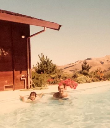 Swim lesson with Zarzar-Moraga, Ca, Early 1980s. 