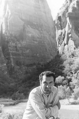 Reza at Zion National Park in Utah. September 1968.
