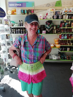 Grandma Trudy showing off her unique fashion sense! - Abi