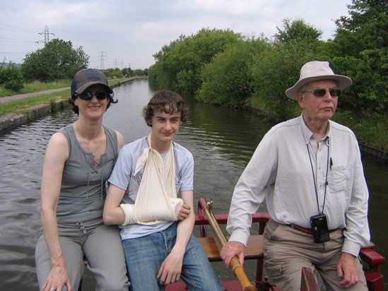 Dad with Rachel and Callum around 2002