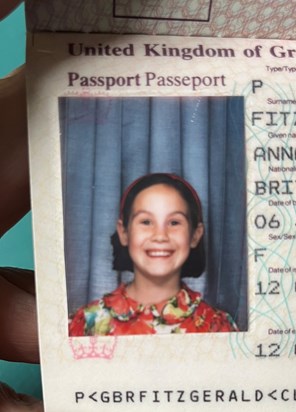 Anna;s passport photo aged 9