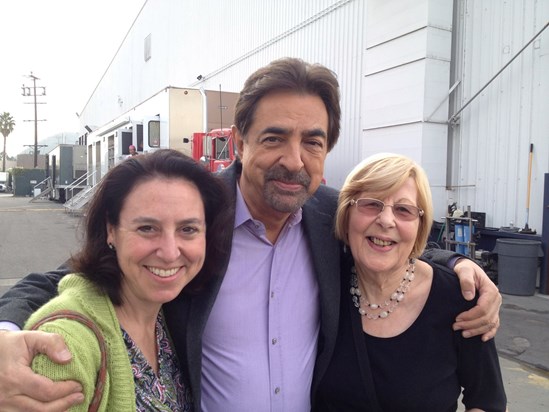 Celia with actor Joe Mantegna and her daughter-in-law Debra Beadle