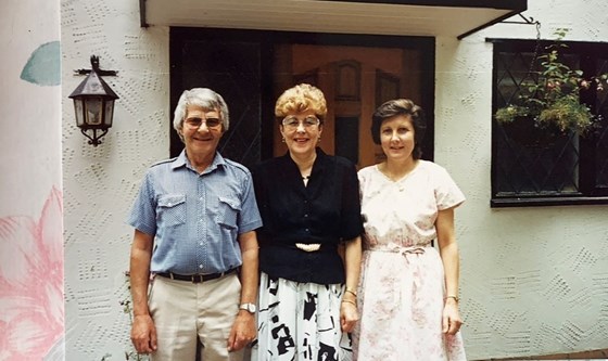 Ken, Celia and Iris - 1988 reunion 