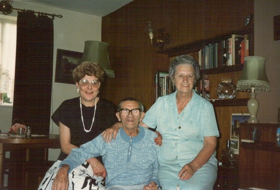 Celia, William (dad) & Rene Hillier (step-mum)