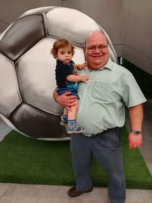Holding his grand nephew! (June 2018)  