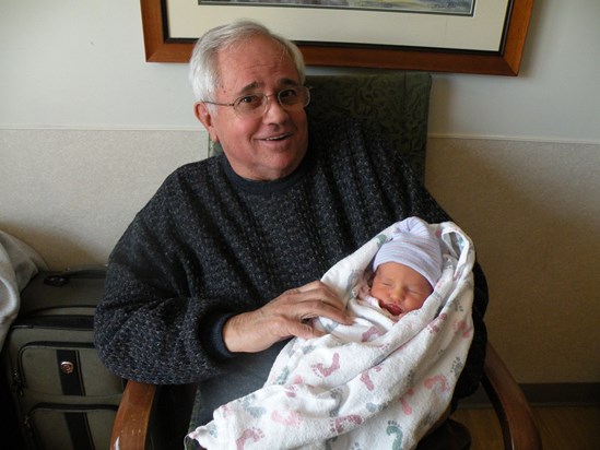 Dad with Addison on 3/24/2011