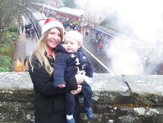 So many fun memories of Santa Express with Hayley, Tom  and Harry. Reuben loved his first visit on 13th December. Love and miss you all the time xxx