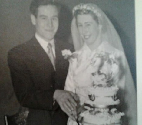 Gerald and Molly's wedding - St. Barnabas church, 22nd August 1953