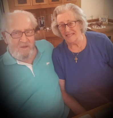 Gerald &Molly on their 66th wedding anniversary