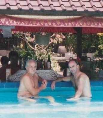 Gerald and David - Puri Bambu, Kedonganan, Bali - September 1999