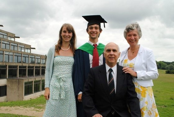 At Mike's graduation in Norwich