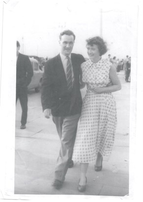 Ron and Shirley Blackpool 1958 ... his Mum said on seeing the picture "but she's a nice girl"